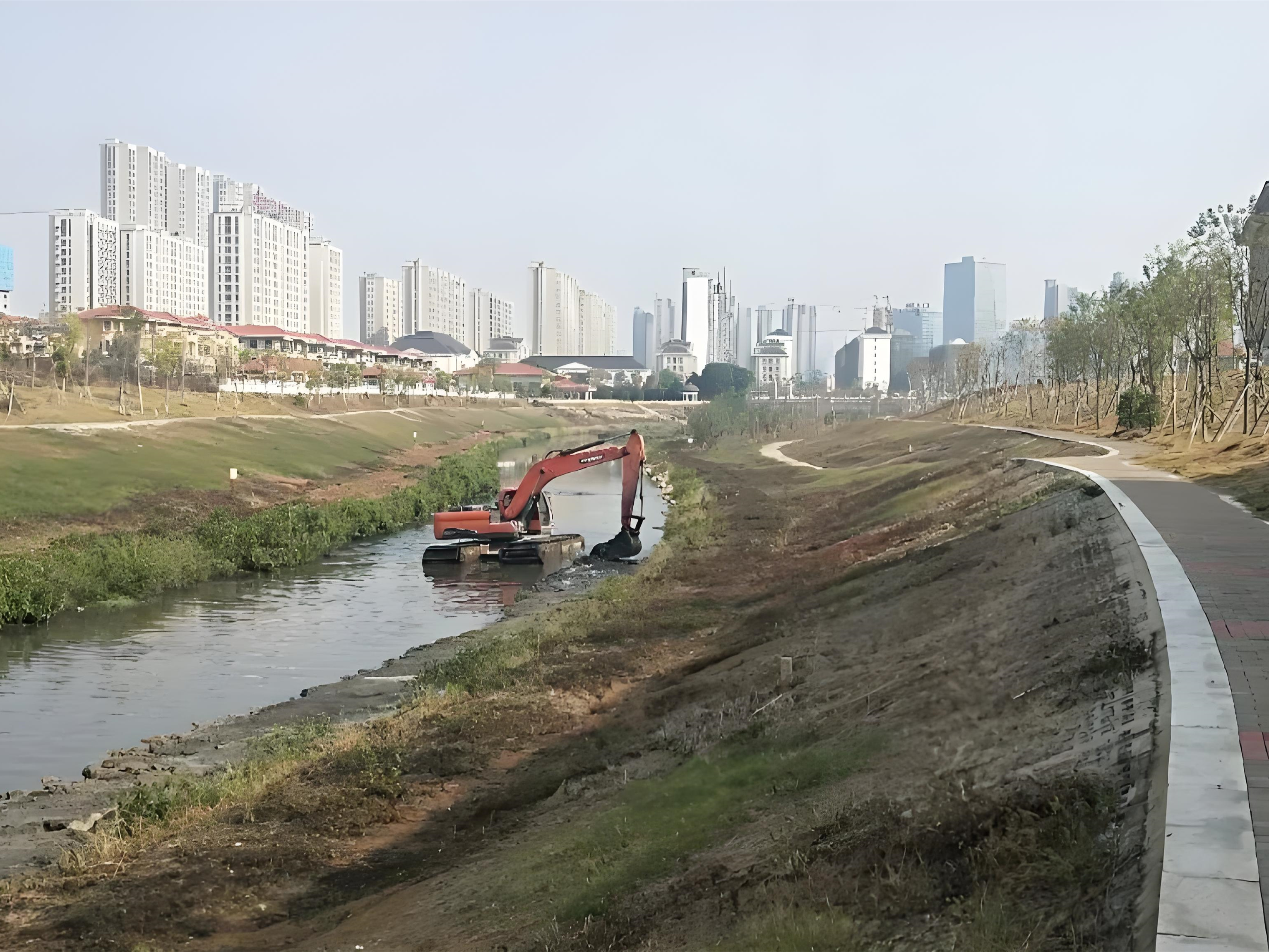 上海青浦區(qū)挖機清淤施工隊-沼澤地清淤后如何防止再次淤積？